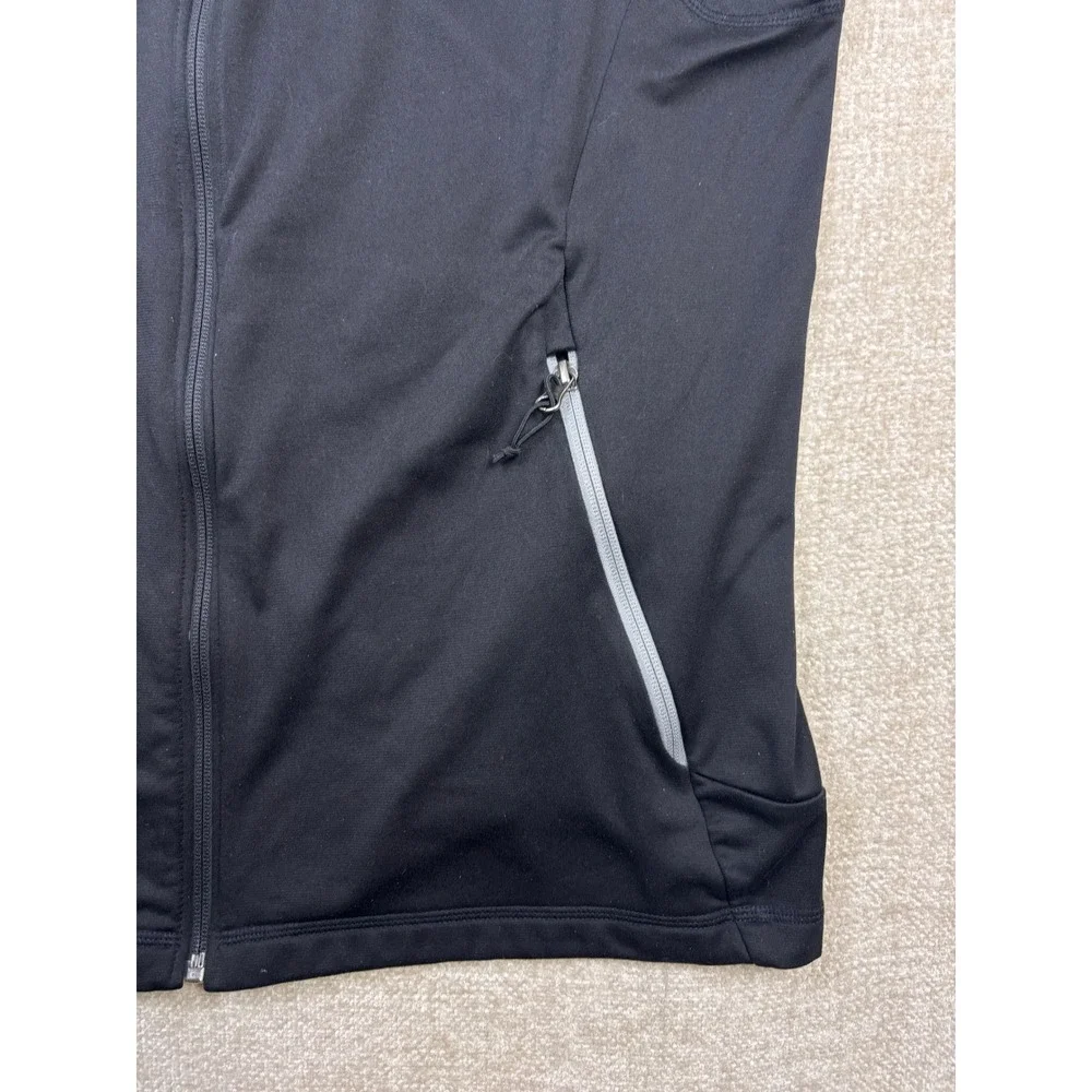 The North Face Mens Full Zip Softshell Vest Black Large Outdoor Activewear 2988
